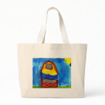 Handbag, tote, illuminated with barn scene bags