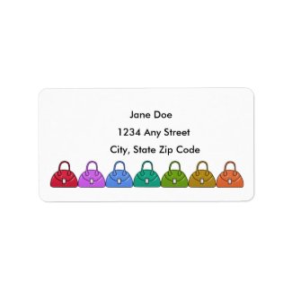 Handbags Address Avery Label label