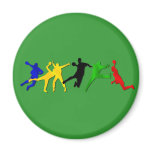 Handball gift for handball players and fans fridge magnets