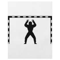 handball goal keeper icon personalized flyer