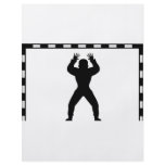 handball goal keeper icon flyers
