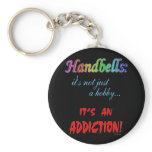 Handbell Addiction Keychain