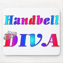 Handbell Diva mousepads by cordura5 Handbell Diva mousepads