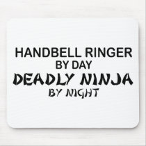 Handbell Ringer Deadly Ninja by Night mousepads