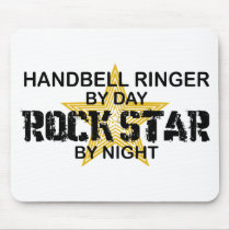 Handbell RInger Rock Star by Night mousepads
