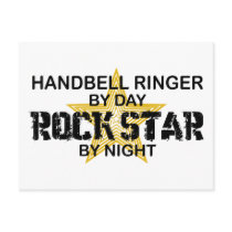 Handbell RInger Rock Star by Night postcards by poorrichards Handbell RInger Rock Star by Night postcards