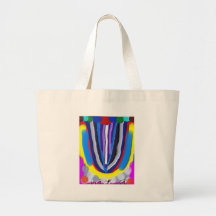 Handcrafted  Blue LOTUS Acrylic Canvas Bag