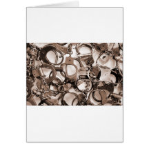 Handcuffs Greeting Cards