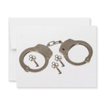 Handcuffs invitations