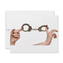 Handcuffs invitations