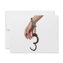 Handcuffs invitations