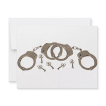 Handcuffs invitations