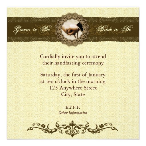 Handfasting Custom Invites