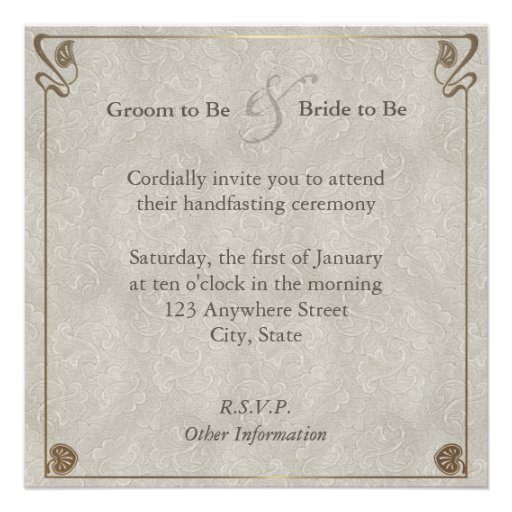 Handfasting Invitations
