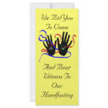 Handfasting Invitations Rack Card Template