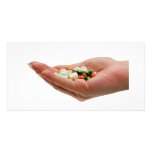 Handful of medicine picture card