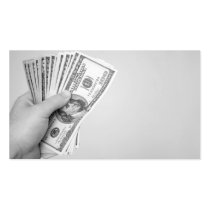 Handful of Money Business Card Template