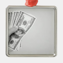 Handful of Money Christmas Tree Ornament