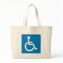 Handicap Accessibility Highway Sign Canvas Bag