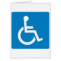 Handicap Accessibility Highway Sign Cards