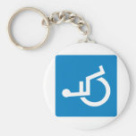Handicap Accessibility Highway Sign Keychain