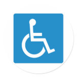 Handicap Accessibility Highway Sign Sticker