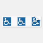 Handicap Sign Bumper Sticker
