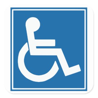 Handicap Sign Stickers