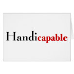 Handicapable Greeting Card
