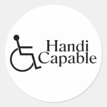 Handicapable Pegatinas Redondas