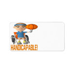 Handicapable Personalized Address Label