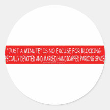 handicapped 9c round stickers