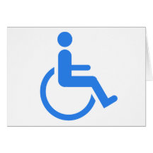 Handicapped blue design! cards