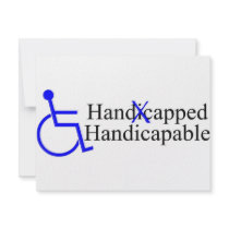 Handicapped invitations by TeeZazzle Handicapped invitations