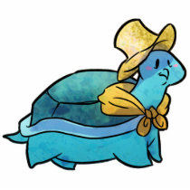 Handkerchief Turtle Photo Cut-out Magnet Cut Out