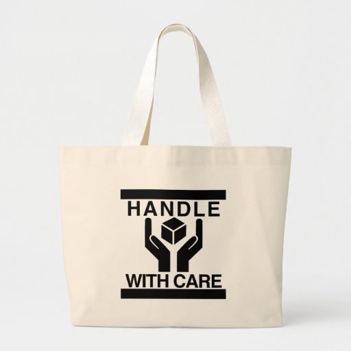 Handle With Care Basic Black Logo Bag