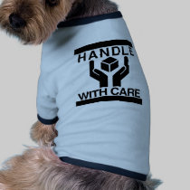 Handle With Care Basic Black Logo pet clothing