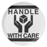 Handle With Care Basic Black Logo Plate