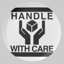 Handle With Care Basic Black Logo plates