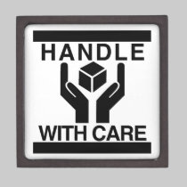 Handle With Care Basic Black Logo premium gift boxes