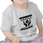 Handle With Care Basic Black Logo T Shirts