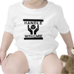 Handle With Care Basic Black Logo Tee Shirt