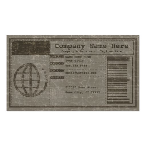 handle with care business cards (back side)