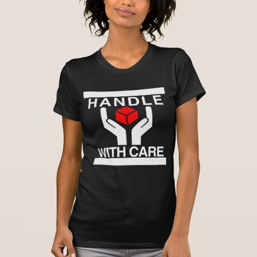 Handle With Care Red & White Logo T-shirts