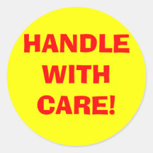 Handle With Care Stickers