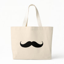 Handlebar Moustache Tote Bags