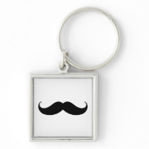 Handlebar Moustache Key Chain