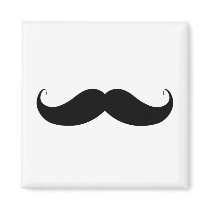 Handlebar Moustache Refrigerator Magnet