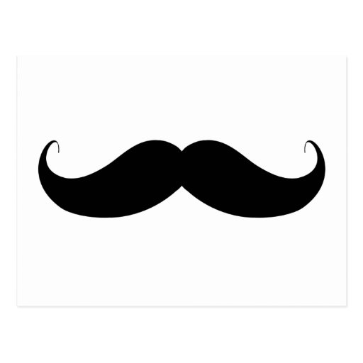 Handlebar Moustache / Mustache Postcard Zazzle