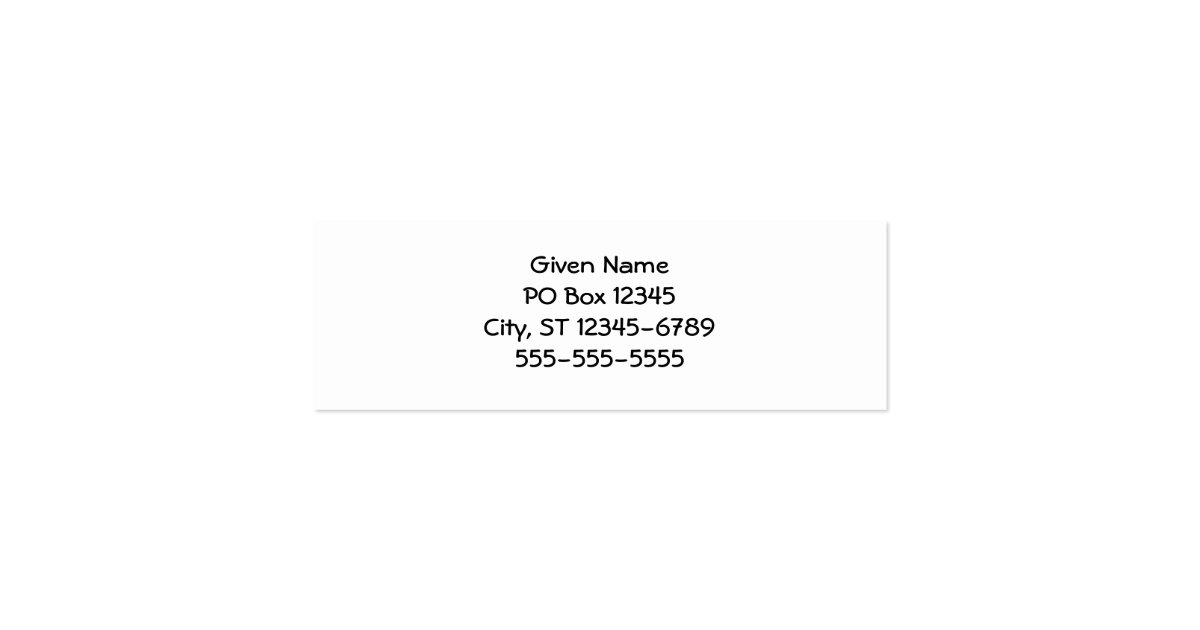 Handlebar Mustache Business Card Zazzle